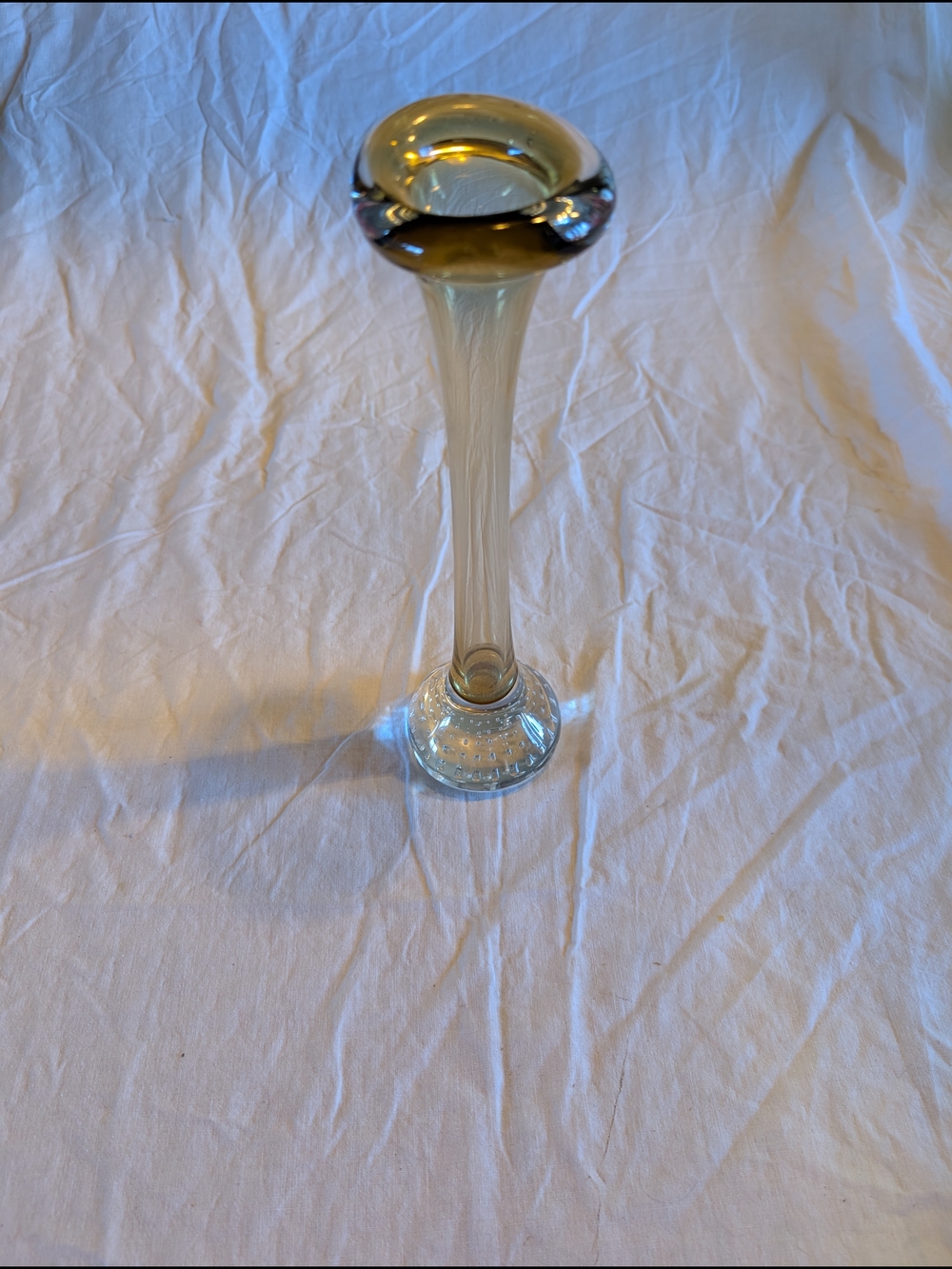 2/90$ Vintage Aseda Glasbruk “Jack in the Pulpit” Handblown Glass Vase